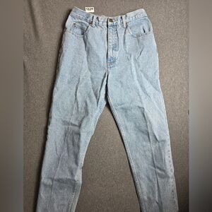 Vintage Eddie Bauer Light Blue Barrel Leg Jeans 14. Normcore. Mom Jeans